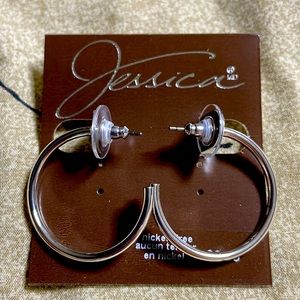 NWT Jessica nickel-free hoop earrings